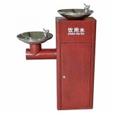 戶外景區(qū)公共轉(zhuǎn)木紋胡桃色不銹鋼飲水機(jī)